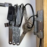 Grey Industrial Scissor Wall Lamp from Elektroinstala, 1960s