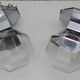 Pair of vintage 1970 Staff wall lights by Motoko Ishi in chrome