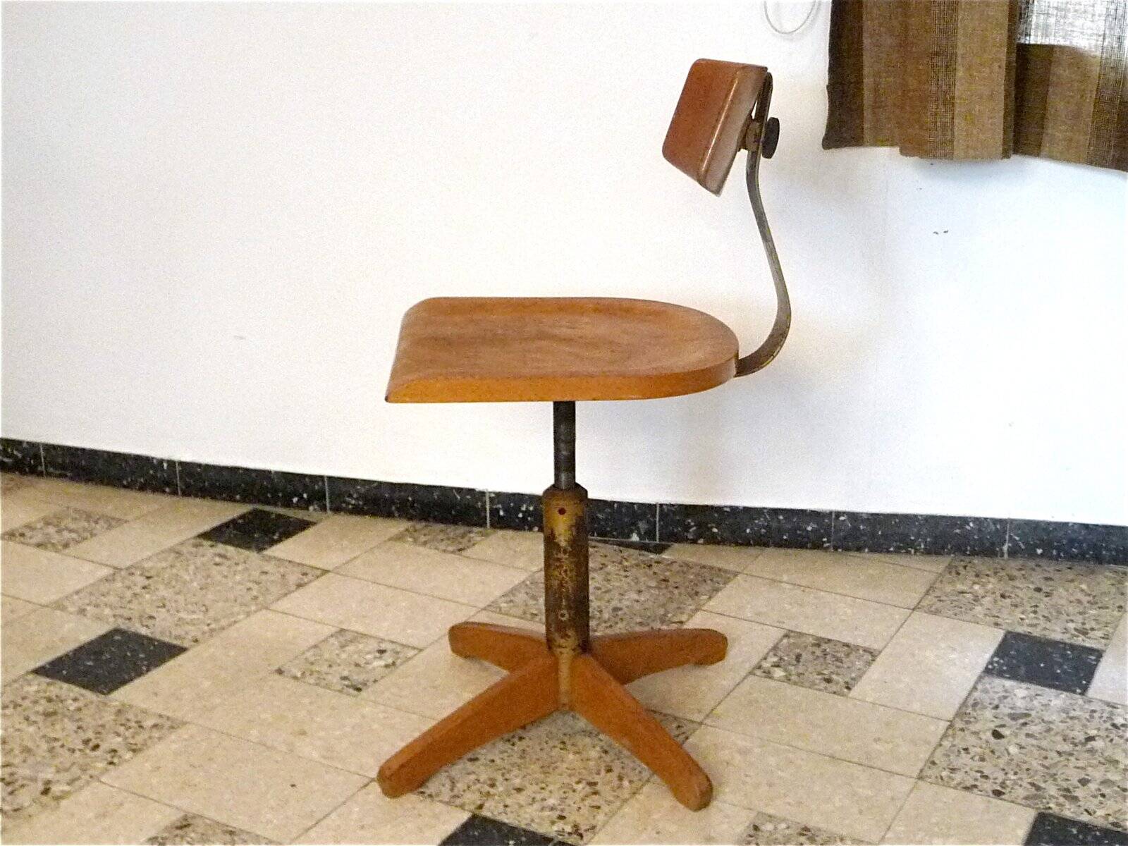Model 350 industrial swivel desk chair by Ama Elastic, West-Germany, 1950s
