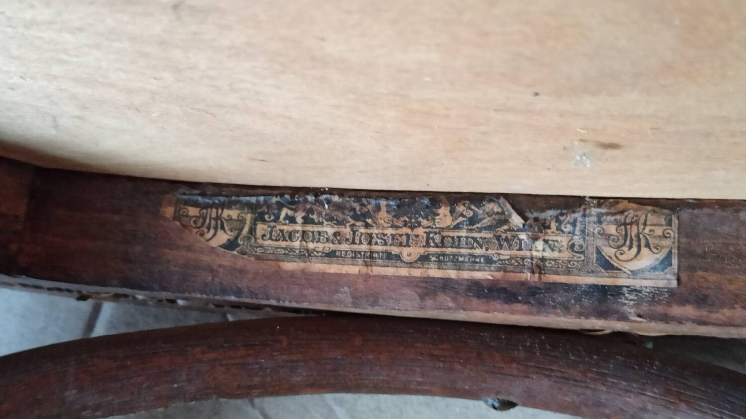 Pair of bistro chairs 1900 Jakob & Joseph Kohn Wien