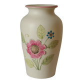 Vase fleuri en céramique vintage Italie Cadorev
