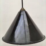 Enameled sheet metal pendant lights