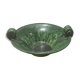 Large vintage Foucard-Jourdan Vallauris green ceramic bowl; 1960s