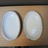 2 Anciens Petits Plat Oval - Rheinpfalz Hartporzellan Germany