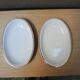 2 Old Small Oval Dishes - Rheinpfalz Hartporzellan Germany