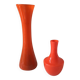 2 vases soliflores orange, 1970