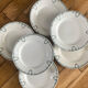 Set of 6 flat plates Saint Amand