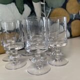 Set of 8 Saint Louis Baccarat Diabolo water glasses