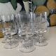 Ensemble de 8 verres à eau Saint Louis Baccarat Diabolo