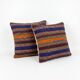 Set of 2 vintage Turkish cushion covers 56x58 cm