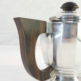 Silver metal coffee / tea service art deco 3 pieces