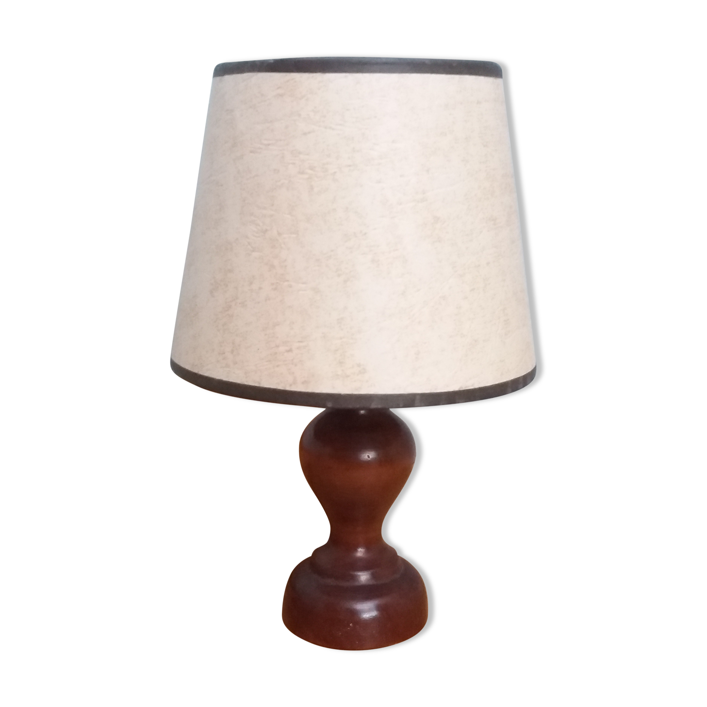 Bedside lamp turned wood
