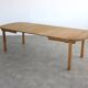 brutalist dining table | vintage table | oak | extendable
