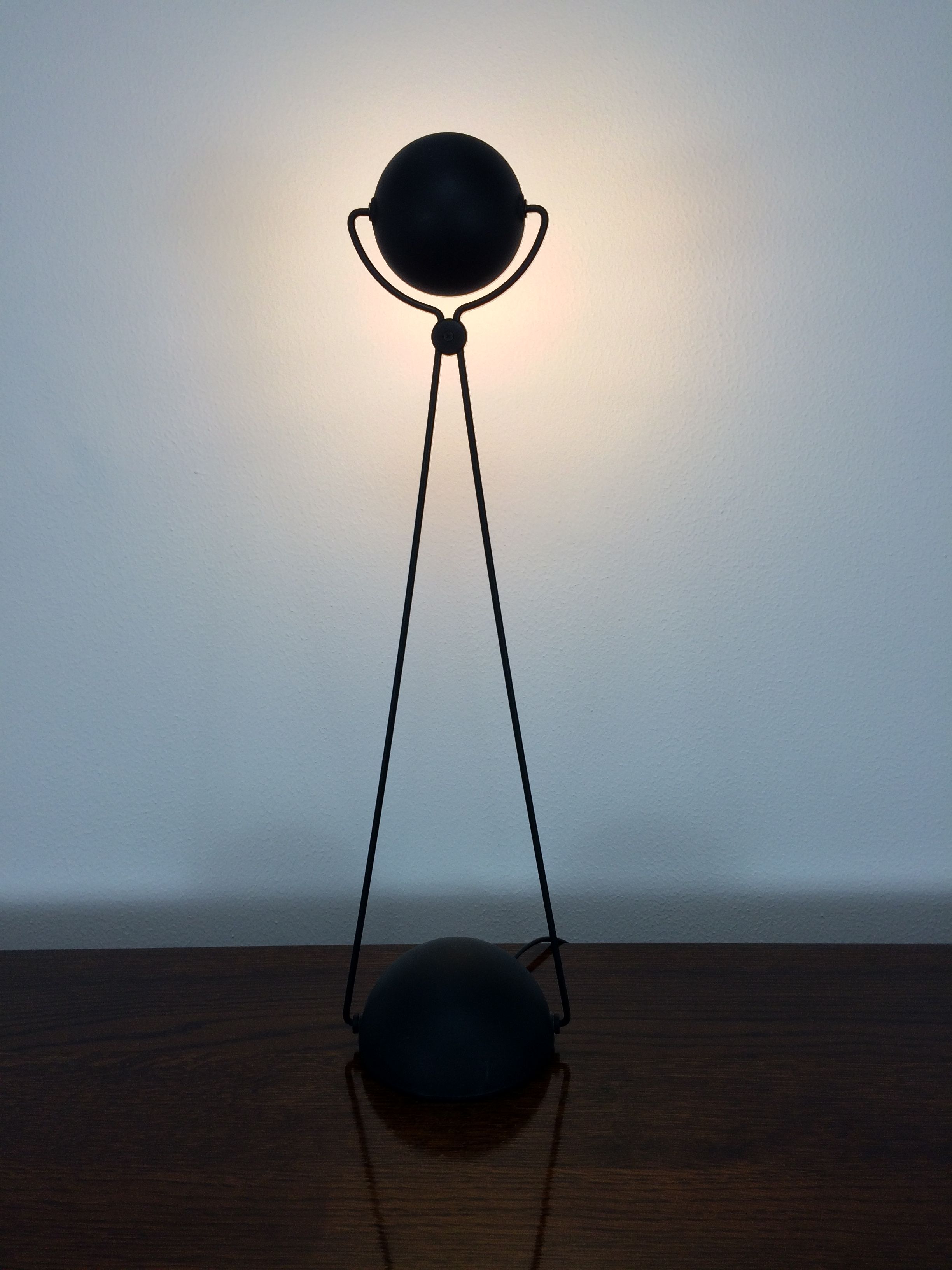 Lamp Meridiana by Paolo Piva for Stefano Cevoli, matte black