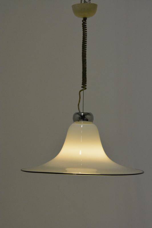 Scandinavian opaline chandelier/suspension