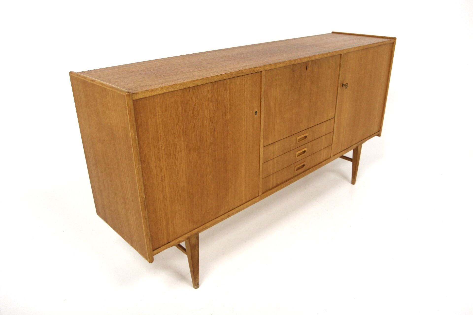 Scandinavian teak and oak enfilade, Sweden, 1960