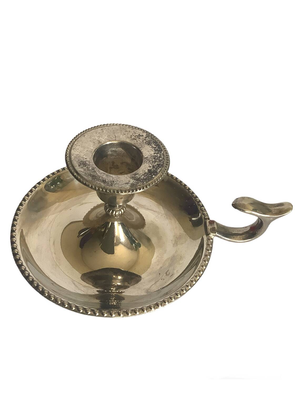 Silver cellar rat candle holders