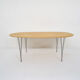 Large "Superellipse B613" dining table by Piet Hein and Bruno Mathsson for Fritz Hansen,Denmark 1994