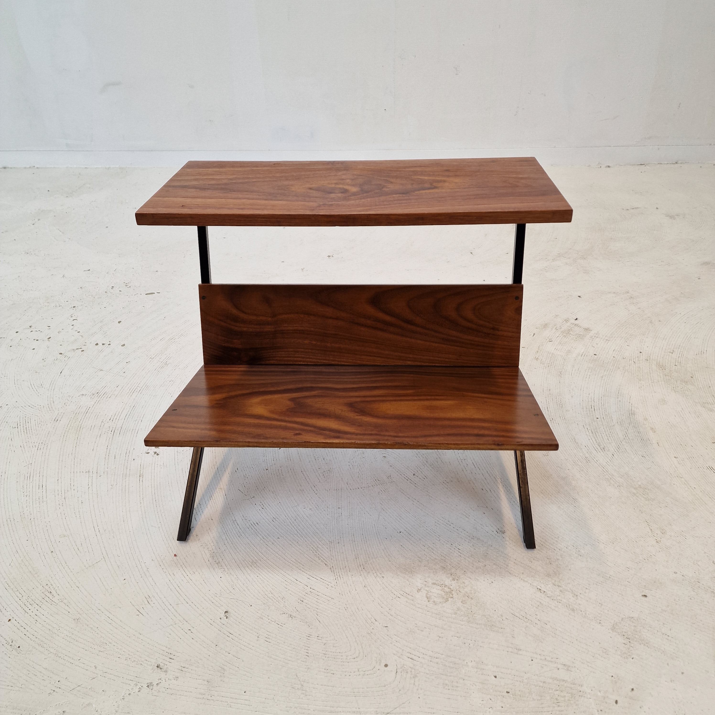 Mid century dutch side table or magazine rack, 1960's