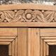 Parisian glass cabinet art deco raw wood 1930