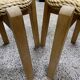 Paire de tabourets scandinave en jonc 70’s