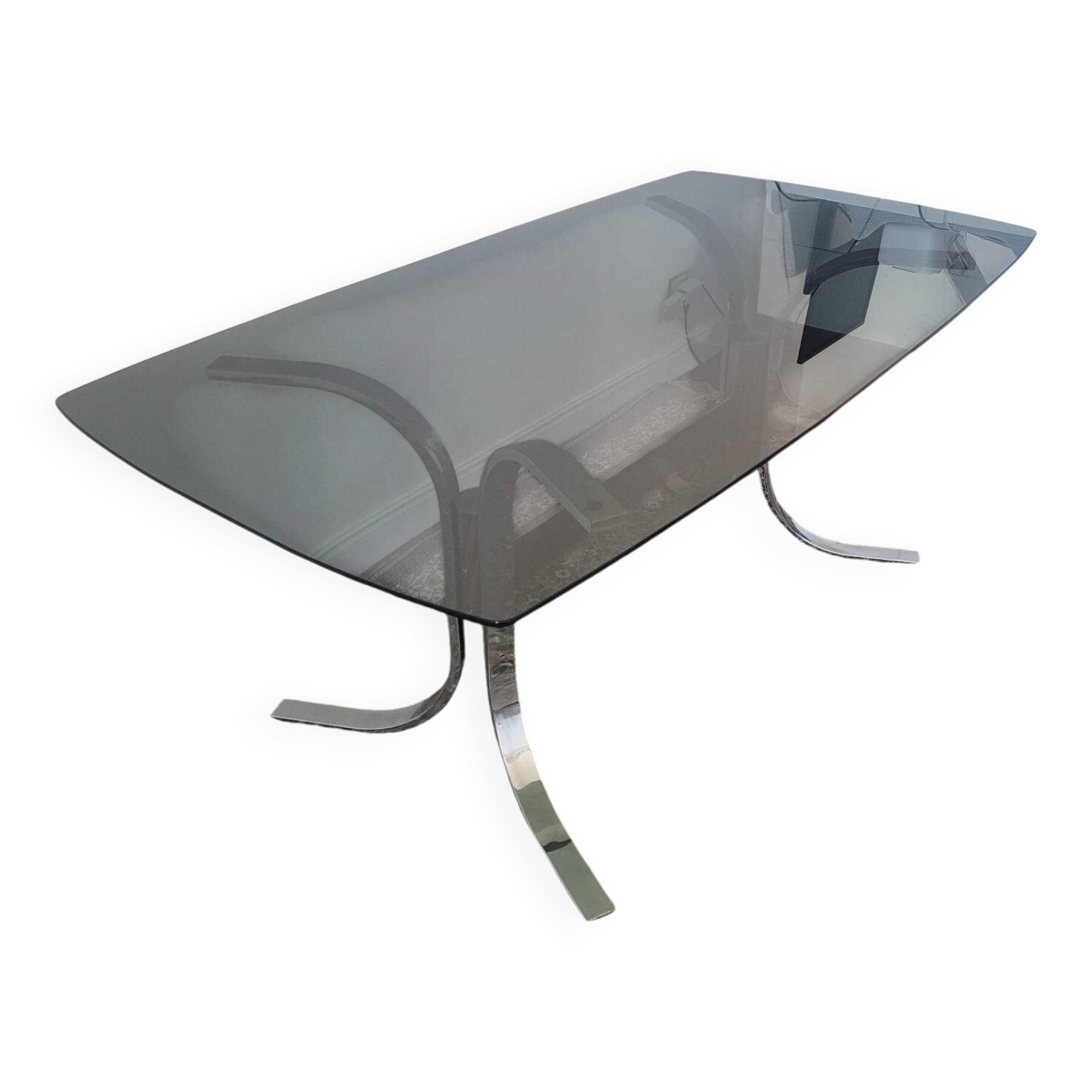 Smoked glass table EFA