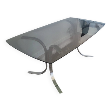 Smoked glass table EFA