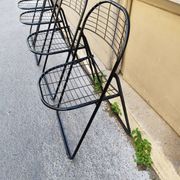 Set of 4 minimalist chairs "Åland" Niels Gammelgaard 1980