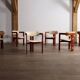 Ensemble de 6 chaises Augusto Savini Pamplona pour Pozzi, Italie 1965