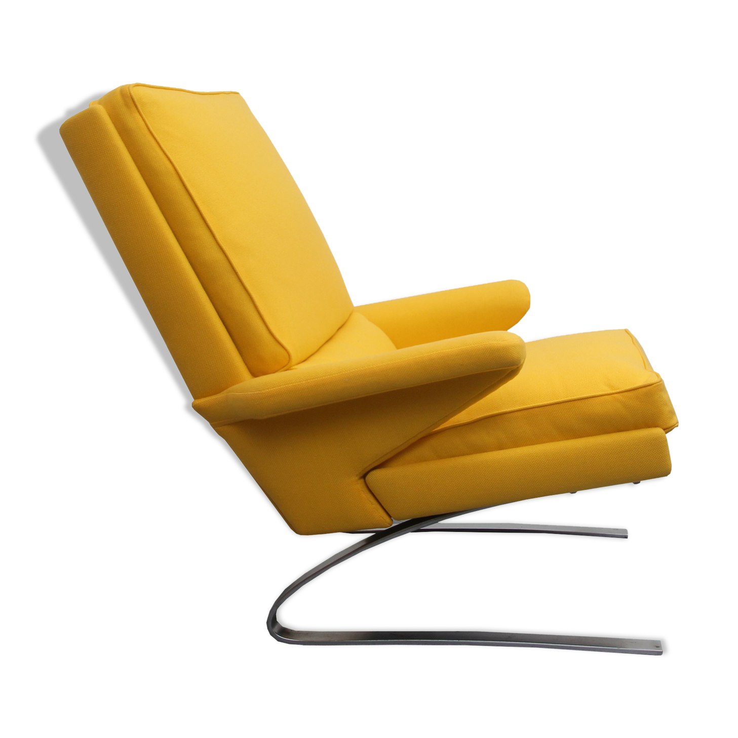 1970s swing-chair yellow Cor, design Reinhold Adolf