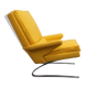 1970s swing-chair yellow Cor, design Reinhold Adolf
