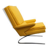 1970s swing-chair yellow Cor, design Reinhold Adolf