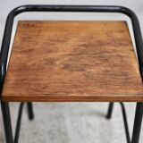 Pair of modernist stools, France, 1960s