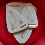 2 assorted light green bottle coasters 50s