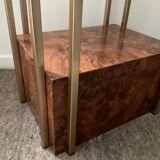 Belgo Chrom shelf 23kt gold plated from the 70s