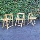Set of 3 folding chairs