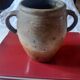 Vase with two handles in terracotta numbered "7"