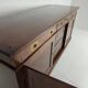 Early 20th-century English mahogany dresser / sideboard – brass campaign hardware