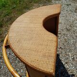 Vintage bamboo and rattan bar