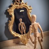 Mirror 48x28 gilded with leaf