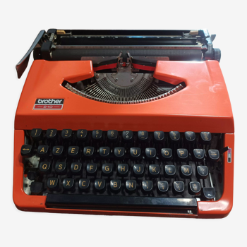 Revised orange Brother 210 typewriter and new ribbon