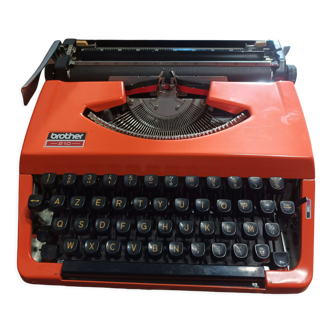 Revised orange Brother 210 typewriter and new ribbon