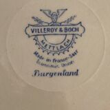 10 old blue earthenware dessert plates Burgenland Villeroy and Boch 1950