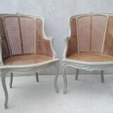 Salon Louis XV with double patinated cannage