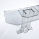 1970s lucite table hollywood regency perspex acrylic vintage postmodern space charles hollis jones