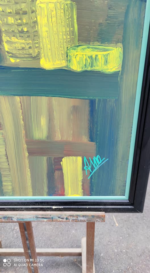Abstract still life painting