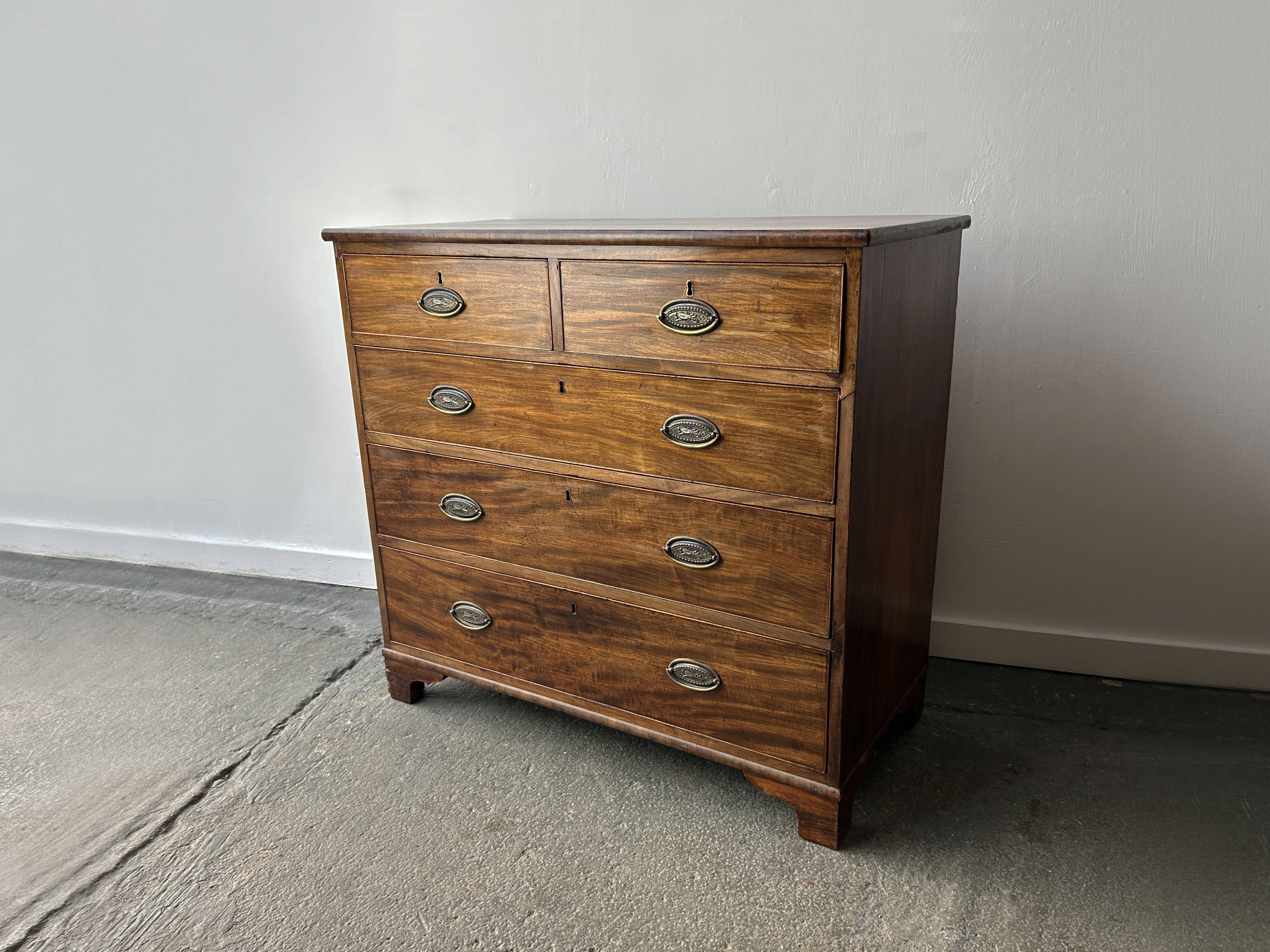 Antique Georgian mahogany two over three chest of drawers 1820–1840