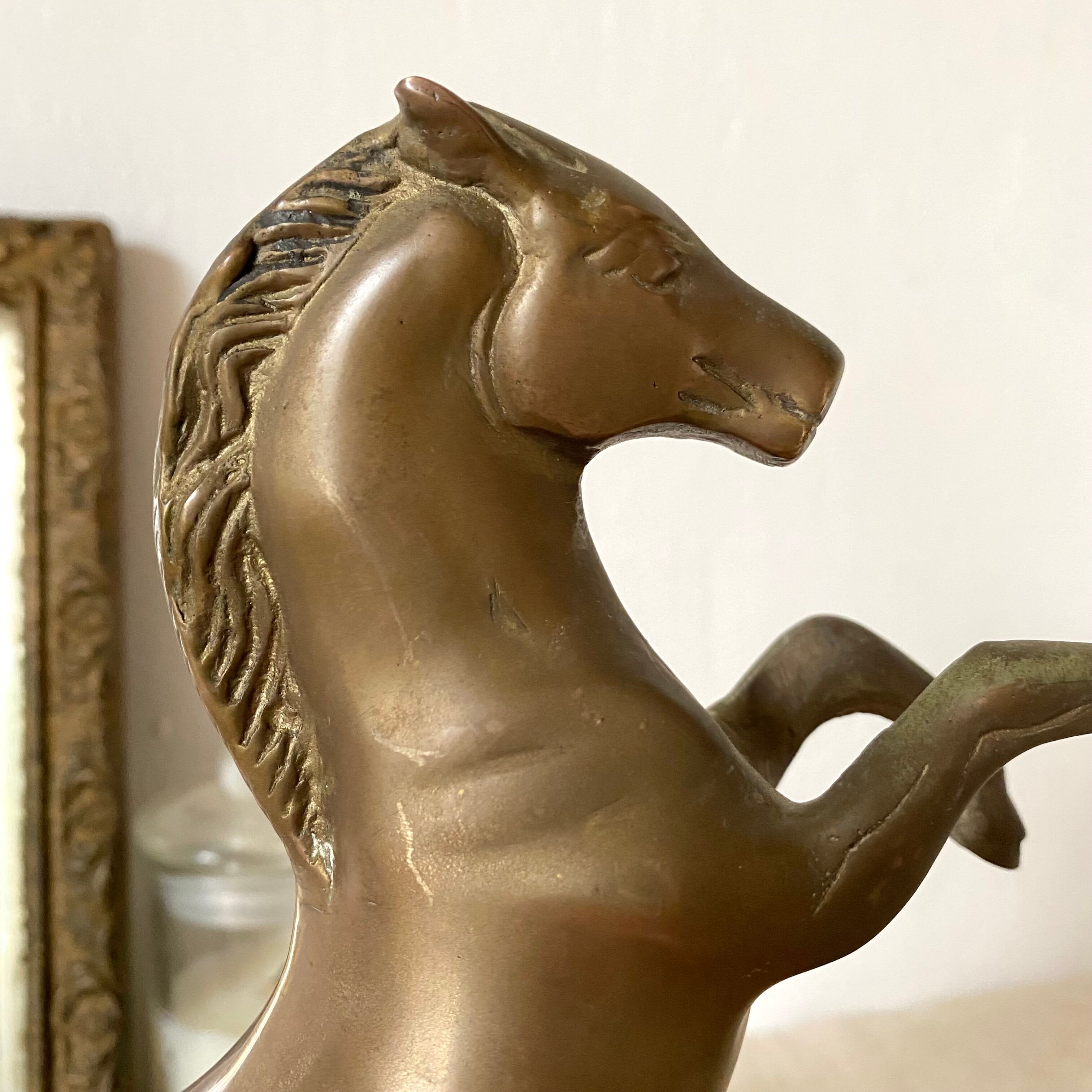 Brass horse