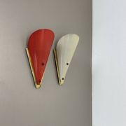 Set of two hole pattern theatre wall light sconces, france, 1950