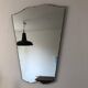 Large beveled mirror 73x55cm vintage 1940